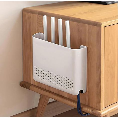 Box, Vertical Internet Box, Wall Storage Can Be Hidden, TV Box or Router (Size: S) (1/4)