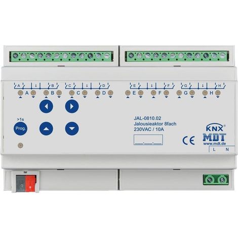 MDT JALOUSIEAKTOR 8FACH 10A 230V (JAL-0810.02) (1/5)