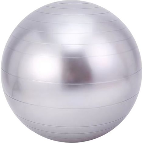 Ballon de yoga PVC gris 65 cm modèle 28