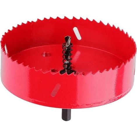 Outils de perçage - Scie cloche - 110 mm - Rouge - Métal (1/4)