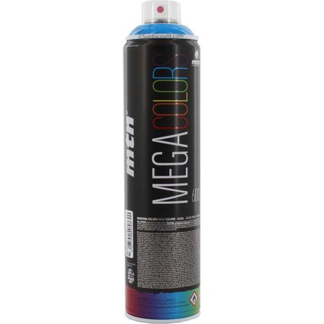 Bombe de peinture mega 600ml - bleu electrique - Mtn (1/3)