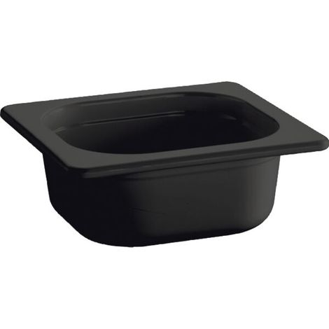 APS Ecoline GN-Behälter, GN 1/6, schwarz, Inhalt: 1,00 Liter, Tiefe: 100 mm