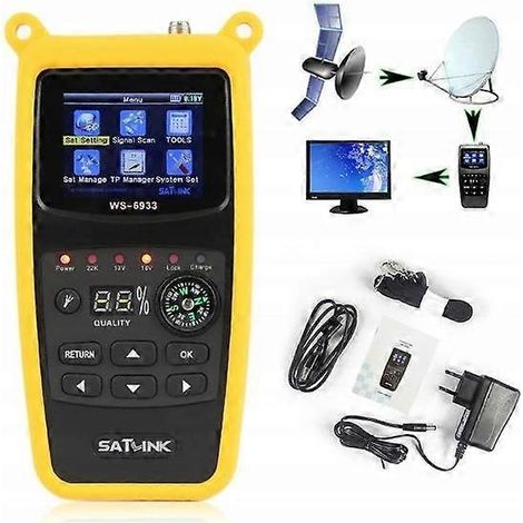 Medidor de intensidad de señal satelital WS-6933, utilizado para la configuración de antena 6933-Perfet (1/5)