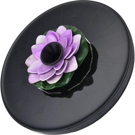 Lampes Solaires pour Bassin, Fontaine Solaire Flottante, 4 Styles de Pulvérisation, Fontaine Solaire, Mini Fontaine à Eau à énergie Solaire, Pompe de Fontaine à Eau Solaire avec (1/5)