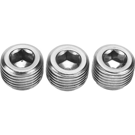 Bouchon de tuyau NPT 3 1/2 pouces, connecteur à filetage externe, connecteur à filetage hexagonal interne, pièces automobiles (1/5)