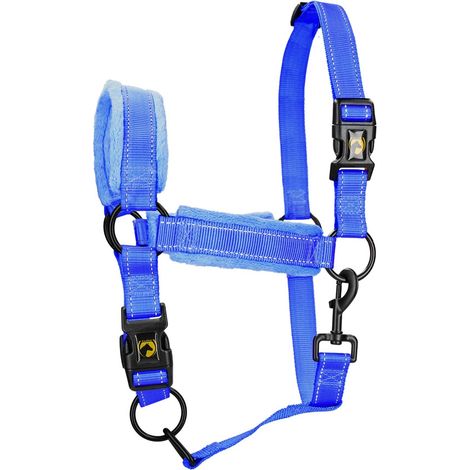 EXCELLENT taglia PONY Cavezza BLU in nylon SUPERIOR (1/3)