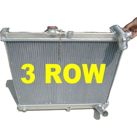 Radiateur, Aluminium, Taille du noyau 430mm x 558mm x 56mm, Taille totale 515mm x 580mm x 60mm, Compatibilité pour Mazda RX-7 FC3S Série 4, Transmission manuelle (1/5)