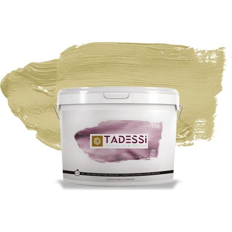 TADESSI Color Vista Wandfarbe Grün - Sandgrün - Matte Dispersionsfarbe - Innenfarbe für Wand und Decke