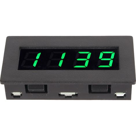 Compteur de fréquence numérique, compteur de vitesse, alimentation CC 8 à 15 V, pas de 14,2 mm (0,56 po), plage de vitesse de 5 à 9 999 tr/min, affichage numérique à 4 LED, tachymètre de fréquence, ve (1/5)