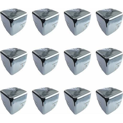 Protection de Meubles Protections d'Angle en Métal Protection d'Angle de Table 12 Pièces Supports de Protection d'Angle de Bord en Métal Protecteurs d'Angle pour Tables et Meubles Pointus (1/5)