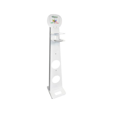COLONNINA PORTA IGIENIZZANTE PRATICO E RESISTENTE BIANCO- HxLxP cm 125x25x25- DH- pezzi 1