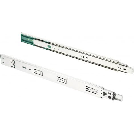 GTV - Guide per cassetti H45 Versalite Plus+, guida a sfera con smorzamento, altezza = 45 mm, meccanismo di chiusura automatica minima, portata 40 kg, installazione facile e veloce (1/5)