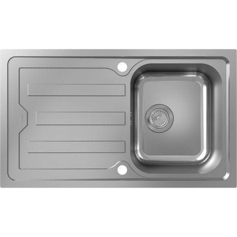 hansgrohe S44 Evier encastré 342, acier inoxydable, avec