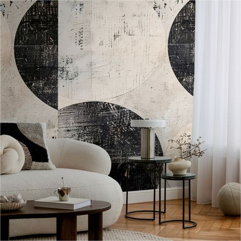 A.S. Creation Fototapete 8.80 x 0.53 m Livingwalls Grafische Tapete Schwarz 791441 Used-Look CosmoLiving by Cosmopolitan (1/3)