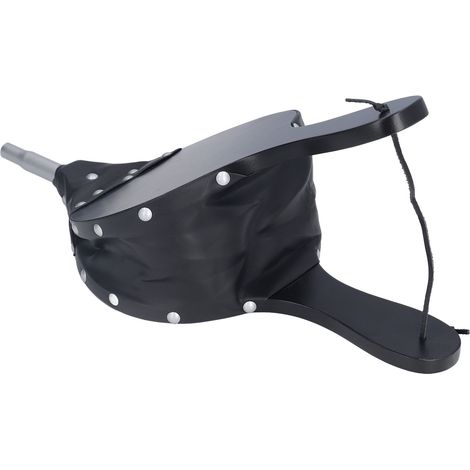 Soufflet manuel en bois pour cheminée, barbecue et grill, noir, livré avec film bulle de protection (1/5)