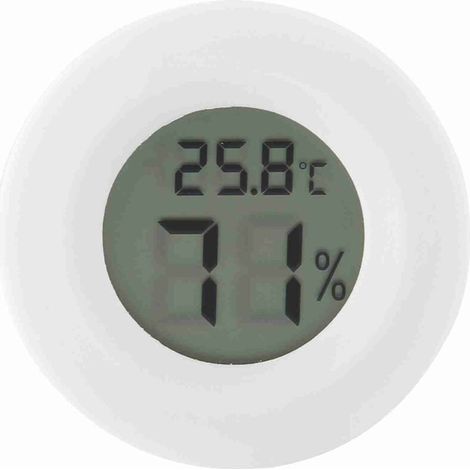 Mini thermomètre hygromètre numérique LCD rond pour reptiles (1/5)