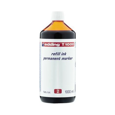 EDDING Nachfülltinte Marker edding T1000 Flasche rot 1.000ml edding T1000 Flasche rot 1.000ml