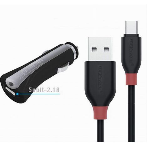 Trade Shop - AUTOBATTERIE-LADEGERÄT-KIT MIT MICRO-USB-KABEL 1MT 10WATT MA-S02 MAXTECH - (1/4)