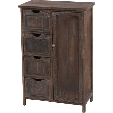 Commode / armoire, 82x55x30cm, shabby chic, vintage  marron