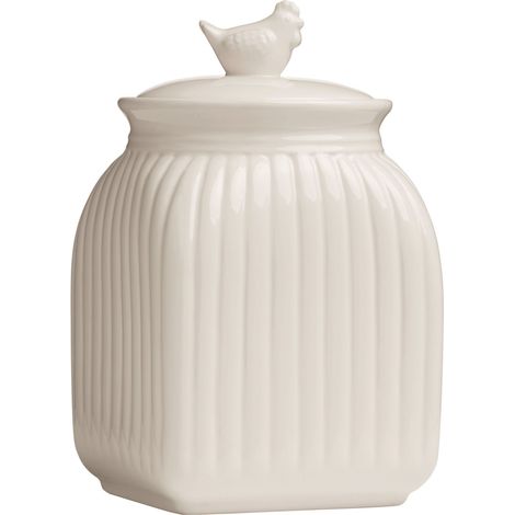 Interiors By Premier Durable Large Canister, Practical Design Kitchen Canister For Ingredients, Stainless Steel Canister (1/2)