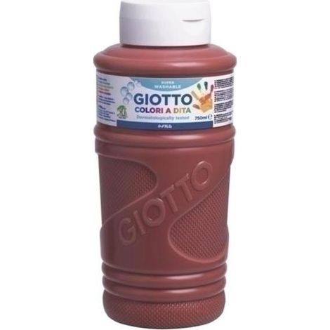 GIOTTO PINTURA DE DEDOS DE 750 ML COLOR MARRON