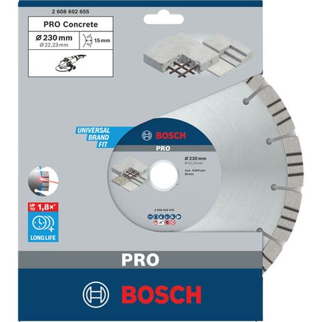 DISCO DIAMANTATO PRO CONCRETE BOSCH D.230mm 2608602655