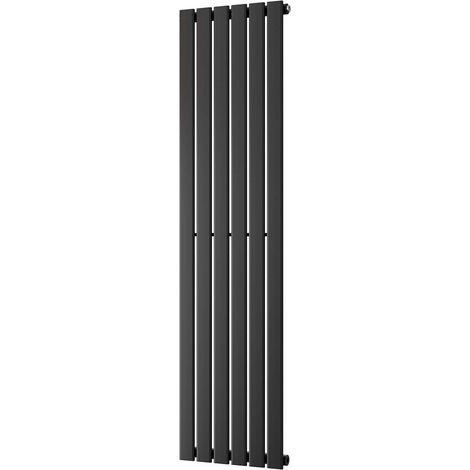 Typhoon - Black Vertical Radiator H1600mm x W408mm Single Panel (1/3)