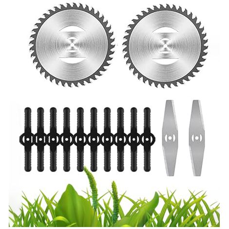 Ouylaf – Accessoire pour coupe-bordure – Lames de désherbeur électrique – Manche télescopique léger – Pour herbes épaisses et bordures précises