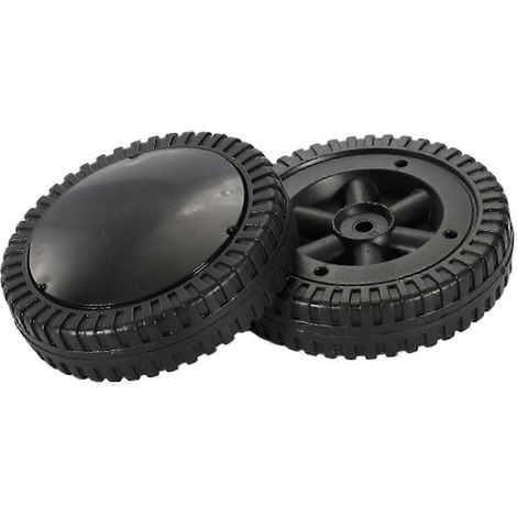 Lot de 2 roues pour barbecue, noires, 15 cm, roulement fluide, compatibles avec les barbecues 6468893594596 f26 (1/5)