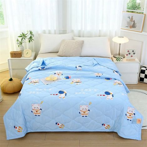 Couette Été - 100 % Coton Lavable - 100 cm x 150 cm - Pour Bébé Enfant Adulte - 1 Pièce