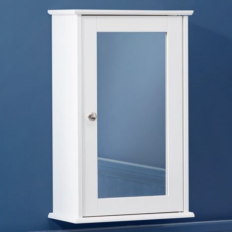 Clovelly White Bathroom Mirror Cabinet (1/5)