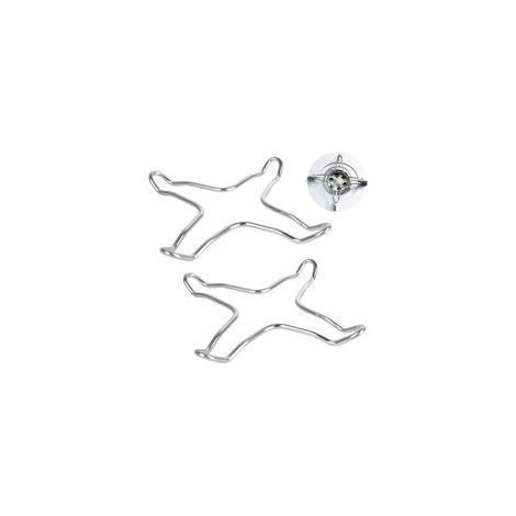 Set mit 2 Edelstahl-Gasreduzierern für Gaskochfelder, Kochplatten, Topfuntersetzer, Wok-Aufsätze und Gaspfannen (1/5)