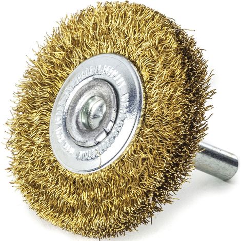 Cepillo plano D. 60 mm de 6 mm de varilla engrosada. de hilo 0.2 mm de latón 16 mm 15,000 min- (1/2)