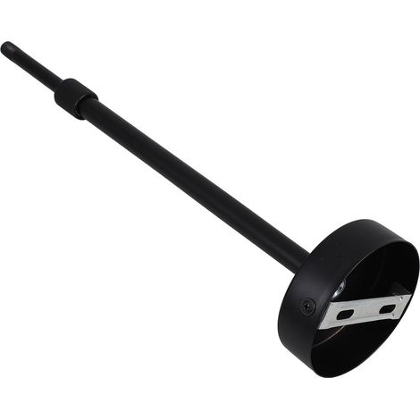 Multifunctional Black Iron Telescopic Extension Rod for Pendant Lights, Adjustable Length for Fluorescent Lamps and Office Lighting Solutions (1/5)