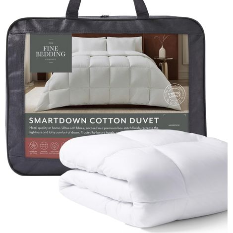Couette en Coton 10,5 tog – Toutes Saisons avec Smartfil recyclé – Hypoallergénique et Lavable – Couette de qualité hôtelière – Très Grand lit (1/5)