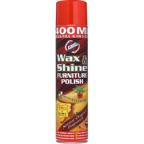 Mousse nettoyante pour meubles XANTO Wax & Shine 400 ml (1/2)