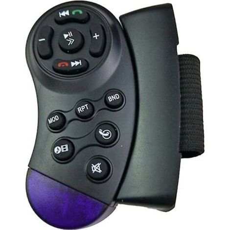 AquaForge Infrared Long Range Wireless Universal Car DVD Steering Wheel Remote Control with MP3 Button (1/5)