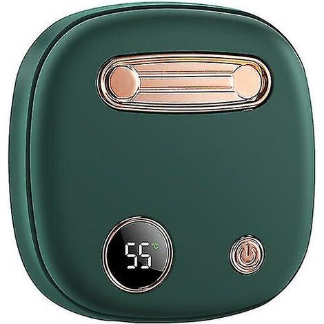 Nouveau chargeur de chaleur portable d'hiver mini - 2 en 1 Smart Temperature Controlled portable USB mobile Power Handheld Insulation - (5000 ah) Green (1/2)