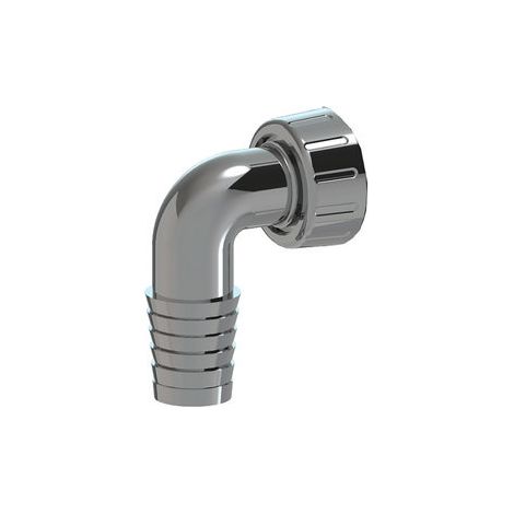 PIPETTA CURVA PER SCARICO LAVATRICE Misura: 1" Cromo (1/2)