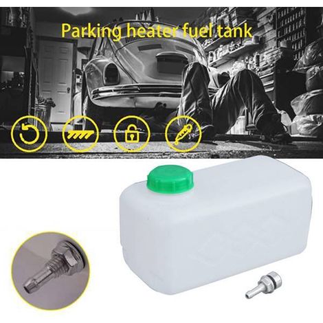1 ensemble. Couleur : Blanc + Vert. Matériau : Plastique. Chauffage de stationnement 5 L, réservoir de carburant et réservoir d'huile. (1/4)