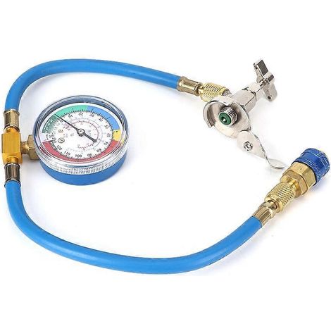 Tuyau de remplissage R134A pour climatisation avec adaptateur pour manomètre – Kit de réparation pour systèmes de climatisation automobile