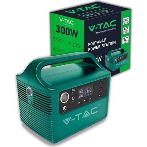 Accumulatore al Litio 252Wh 300W Ricaricabile Compatibile con Fotovoltaico Portatile (1/5)