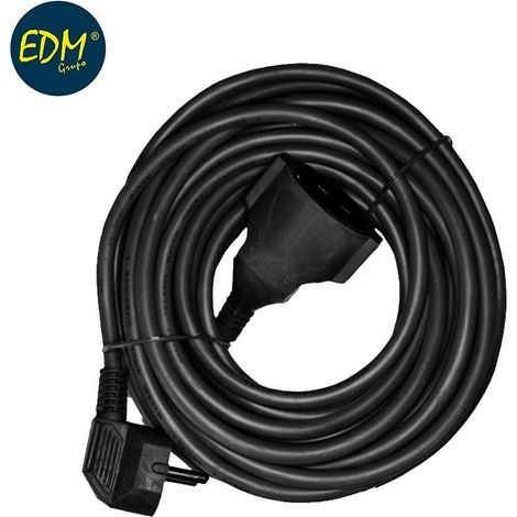 T/TL-Schlauchverlängerung, 25 m, 3 x 1,5 mm, flexibel, schwarz, EDM