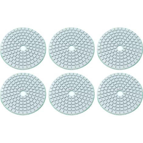 10 Stück 3-Zoll-Diamant-Nasspolierpads, weiche Schleifscheiben, Polierzubehör für Granit und Marmor, Körnung 1000 (1/5)
