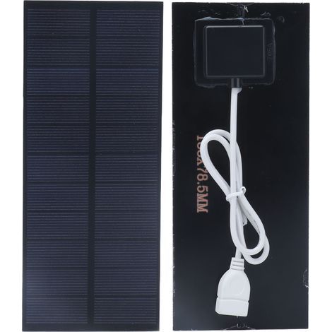 2,5-W-Solarpanel, 188 x 78,5 mm, 3,7-V-5-V-Akkuladegerät, hoher Wirkungsgrad und tragbar für Gewächshausfamilien (1/5)