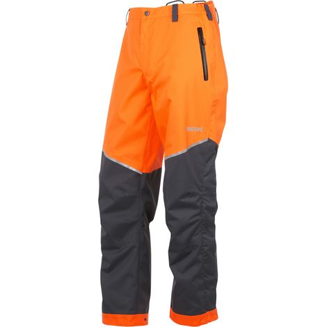 KOX Regenhose wasserdicht / Outdoorhose Aquatex 2.0 Orange/Grau Größe 54/56 (1/5)