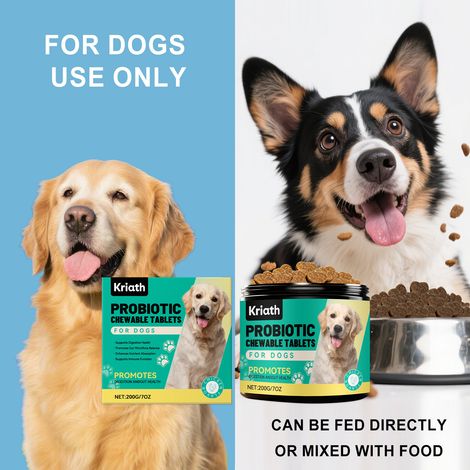 Granulés probiotiques mous pour chiens favorisant la digestion intestinale et une absorption équilibrée des nutriments. Convient aux animaux de tous âges. -- 200 g (1/5)