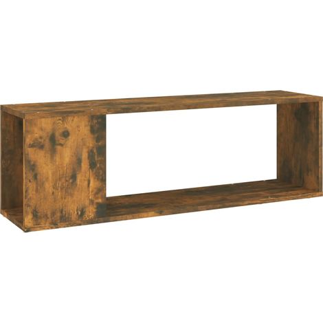 Mobile TV multimediale scaffale per televisione televisione buffet sala da pranzo soggiorno camera da letto rovere affumicato 100 x 24 x 32 cm derivati del legno marrone 020027254