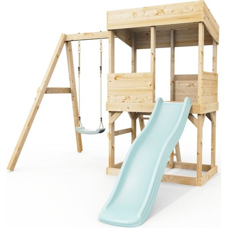 Rebo Lookout Tower with Single Swing and Wave Slide (1/4)