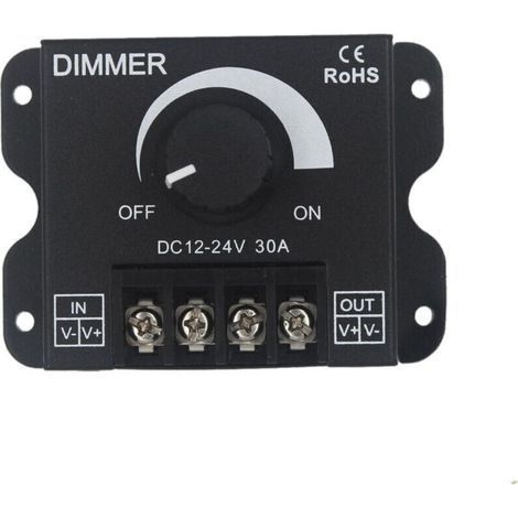 LED-Dimmer-Controller 12V/24V 30A PWM 360W für LED-Streifen oder LED-Leuchten (1/4)